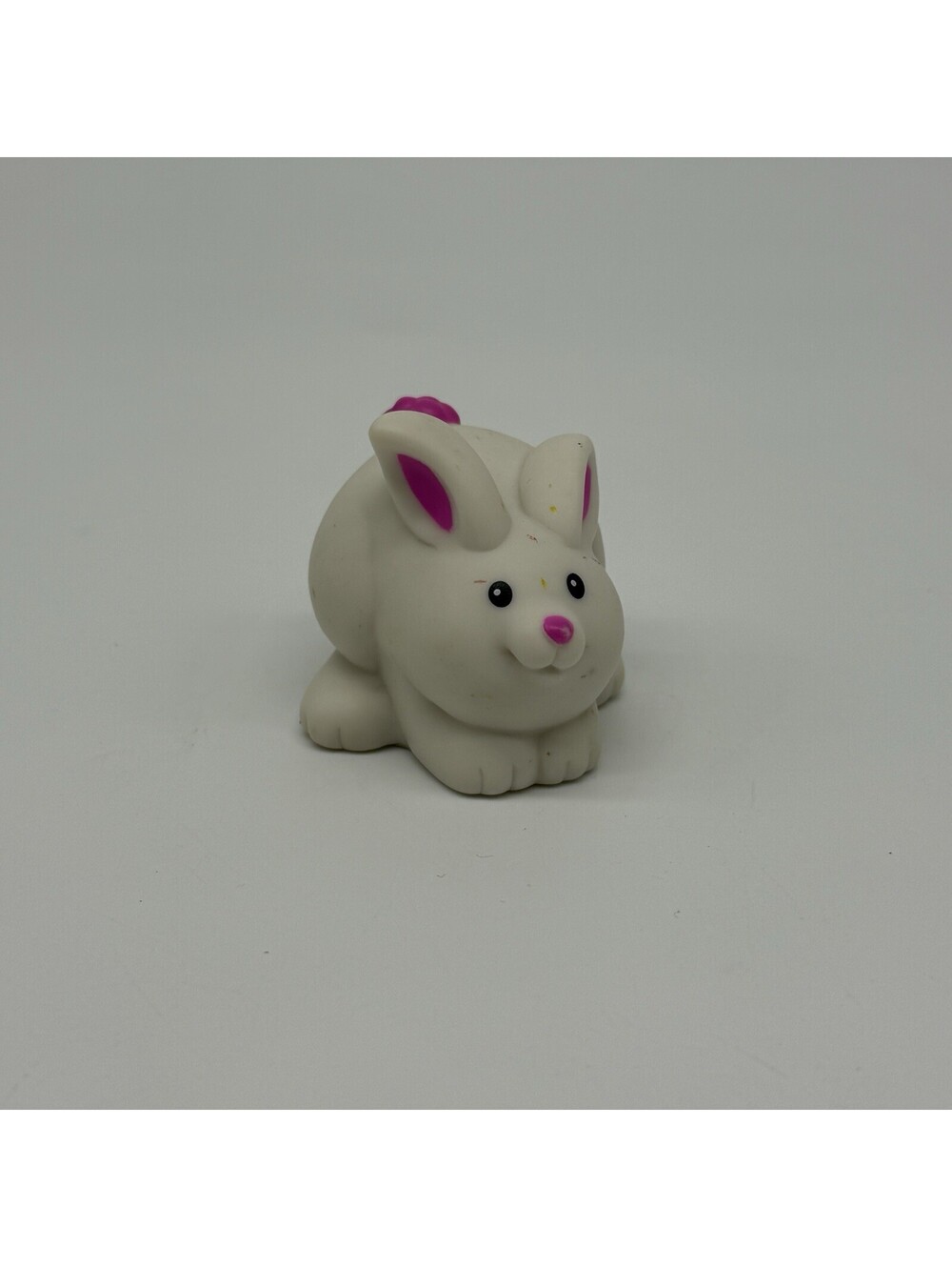 Fisher Price Little People Easter White Bunny Rabbit W/ Pink Tail 2001
